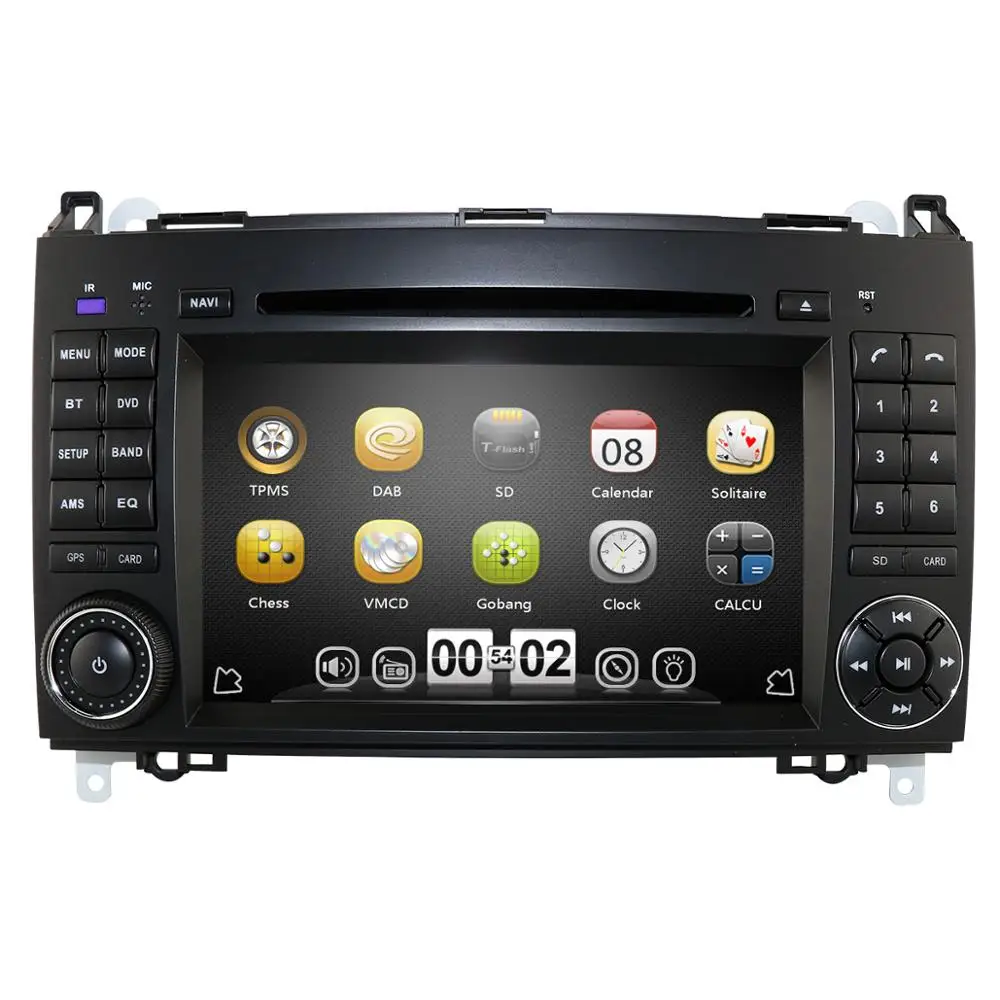 2 din автомобильное радио для машины DVD мультимедиа для Mercedes Benz B200 A B Class W169 W245 Viano Vito W639 Sprinter W906 gps навигация USB