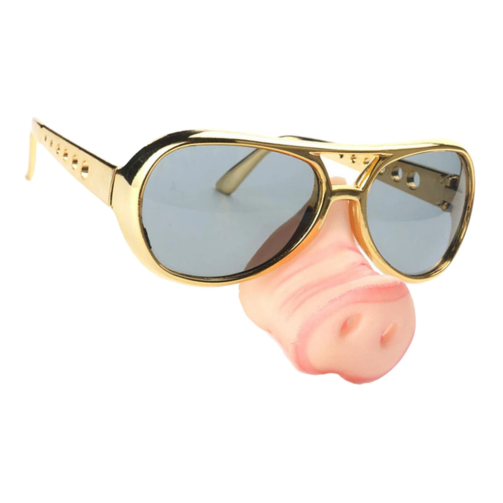 

Novelty Pig Nose Designed Sunglasses Funny Piggy Snout Glasses Costume