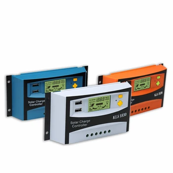 

30A Solar charge and discharge controller with dual USB output 12V/24V Automatic switch LCD digital display PWM