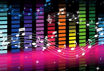 

Laeacco Music Backgrounds Meaning Rock Pop Or Classical Sounds Notes Party Fantasy Pattern Photographic Backdrop Photo Studio