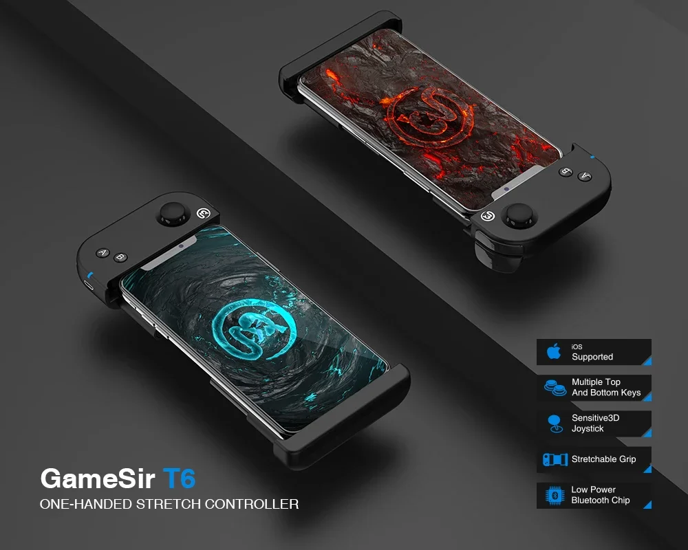 GameSir T6(улучшенная версия) Bluetooth контроллер для iOS iPhone для FPS правила выживания/Мобильные легенды игры Call of Duty
