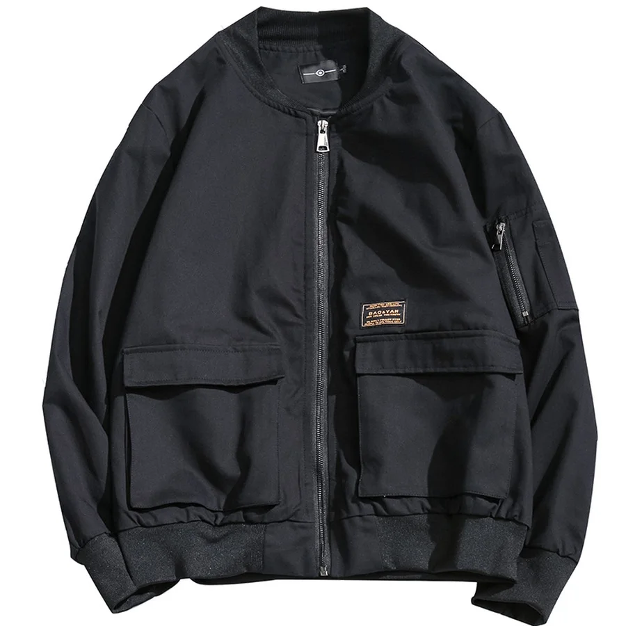 Мужская черная джинсовая куртка в стиле ретро бейсбольная Chaqueta vaqueta Hombre мужская
