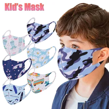 

6PCKids Washable Face Cover Outdoor Protection Toddler Reusable Mask Dust-Proof And Smog-Washable Mask for Kids