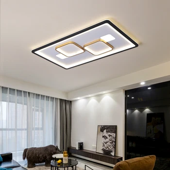 

Rectangle/Square modern led Ceiling Lights for living room bedroom Study Room ceiling lamp 90-260V Free Shipping