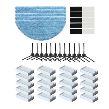 

1 Set Mop Cloth+ic Paste Vacuum Cleaner Parts & 1 Set Side Brush Hepa Filter Mop Cloth Primary Dust Filter