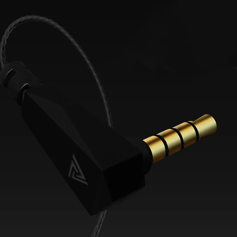 QKZ Vk4 In Ear 3 5mm Wired Dynamic Headphones 2 Unit Monitoring Noise Reduction HIFI Headphones for Phones Computers