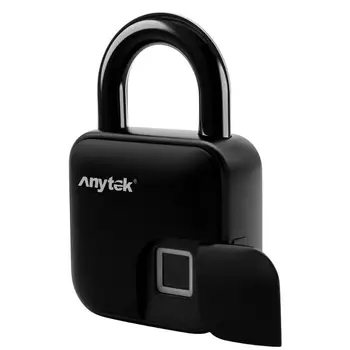 

Anytek lock L3 Smart Keyless Fingerprint Lock USB Rechargeable Electronic Anti-Theft Security Padlock left pull IP65 Waterproo