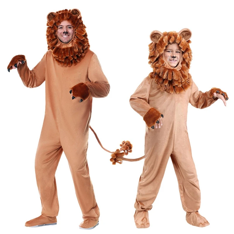 Child Adult Deluxe Lion King Costume Baby Kids Animal Carnival Halloween Cosplay Costumes Fancy Movie Role Jumpsuits Child Adult Deluxe Lion King Costume Baby Kids Animal Carnival Halloween Cosplay Costumes Fancy Movie Role Jumpsuits