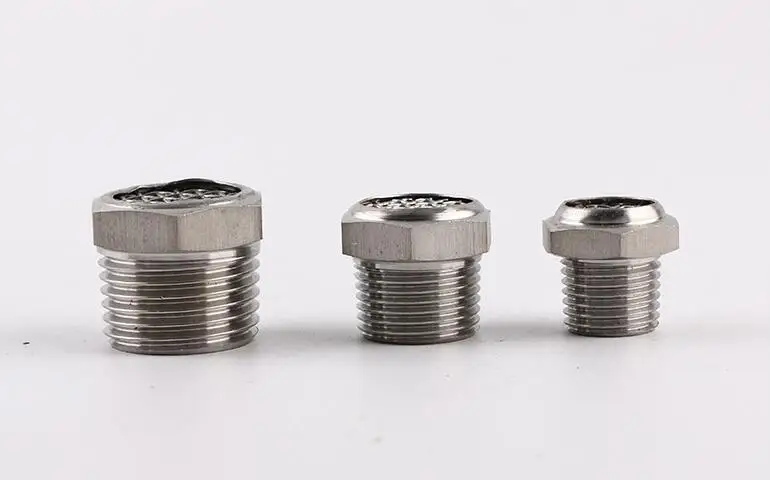 Пневматический M5 M6 1/" 1/4" 3/" 1/2" 3/" BSP из нержавеющей стали 304 воздушный компрессор глушитель