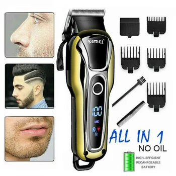 

KM-1990 shop hair clipper professional hair trimmer for men beard hair cutting machine electric cutter haircut cordless corded