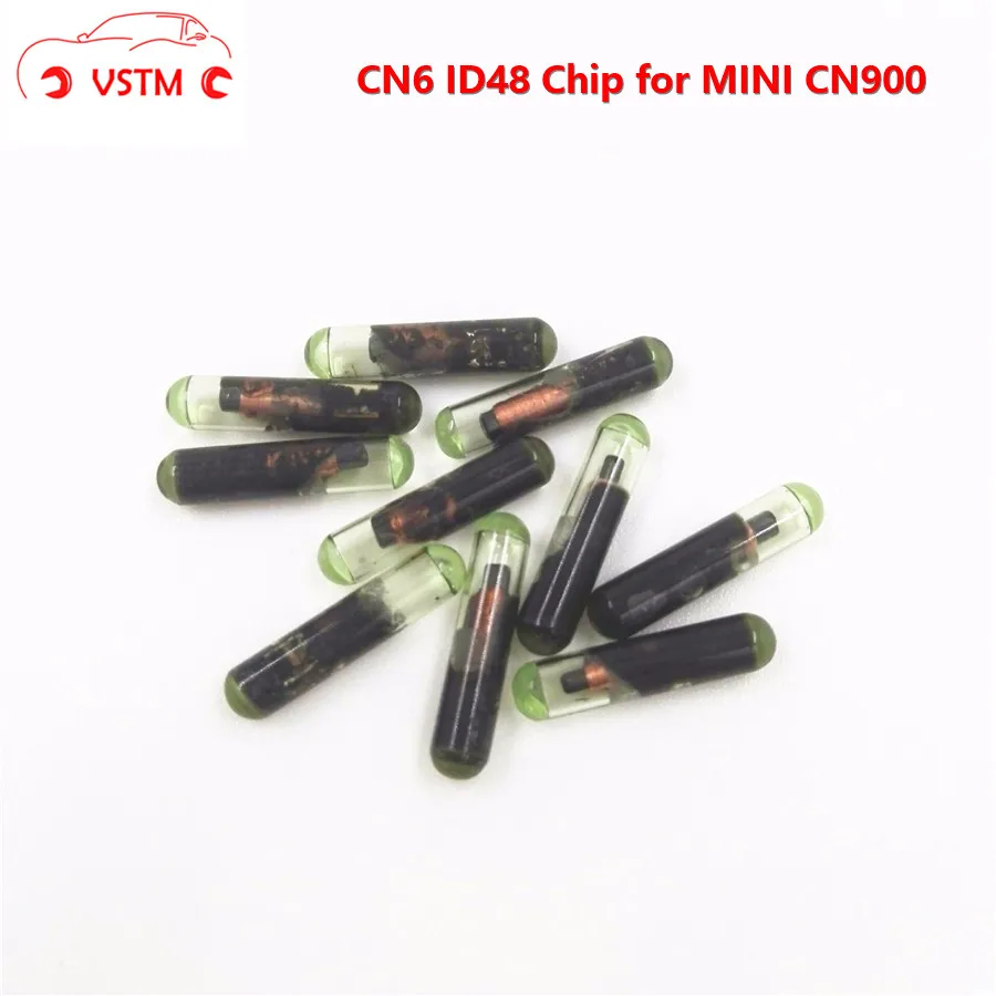 10 шт./лот CN6 ID48 Автомобильный Транспондер стекло пустой чип Cloner использовать для CN900/ND900 мини ключ программист