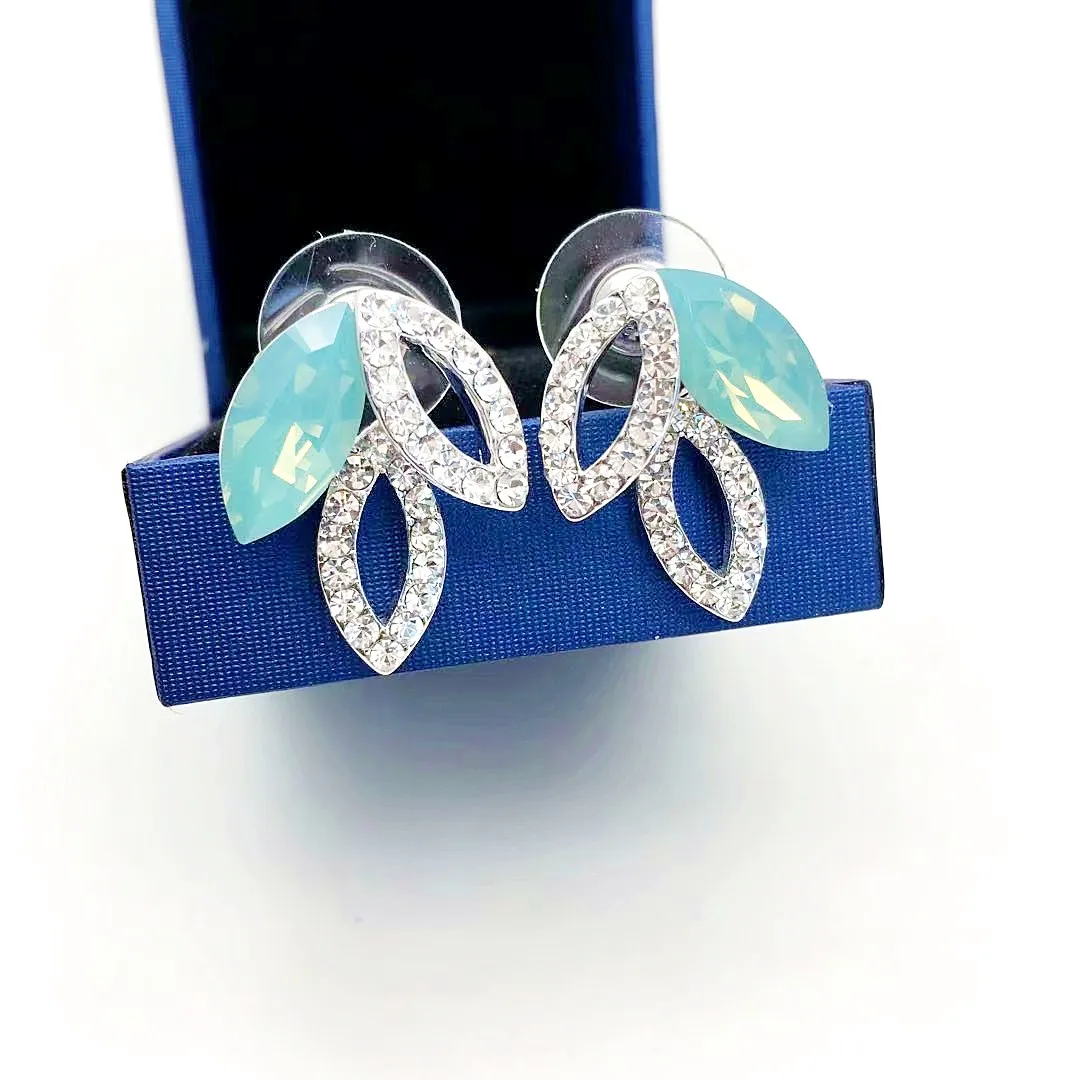 MS betti Роскошные серьги-гвоздики с цветком с набор страз от swarovski для невесты свадебные женские gitfs