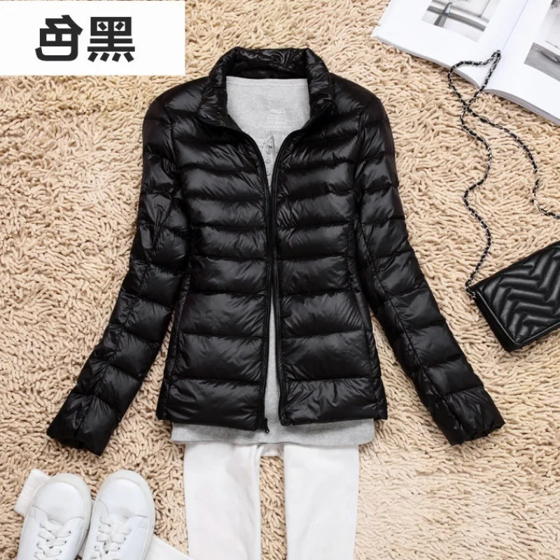 puffy coats 2020 New Casual 90% Ultra Light White Duck Down Jacket Women Autumn Winter Warm Coat Lady Plus Size Jackets Female Hooded Parka maxi puffer coat