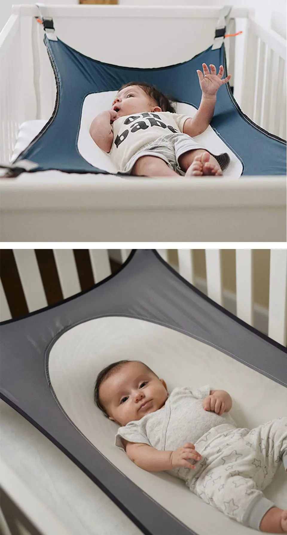 Portable Newborn Baby Hammock Infant Bed Elastic Detachable Baby Crib Safety N7 