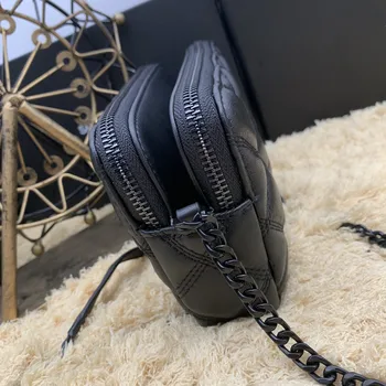 

Women New Fashion Luxury Designer Diamond Lattice Double Zipper Clutch Handbag Camera Bag Flap Crossbody Bag Shoulder Bag Daily