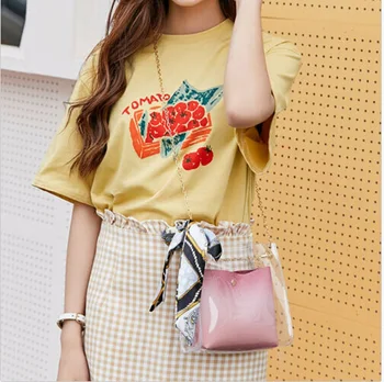 

NEW Women PVC Clear Chain Cross Body Bag Tote Shoulder Handbag Purse Crossbody Jelly Bag Tote Handbag Shoulder Bag Purse