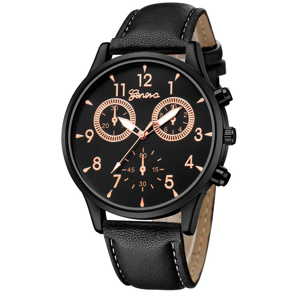 

Middle East Hot Selling Fashion Simple MEN'S Watch Belt Watch Fake Three Eyes Watch