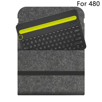 

Cover Flexible Travel Anti Shock Compact Protective Keyboard Bag Felt Storage Portable Carrying Case For Logitech K480