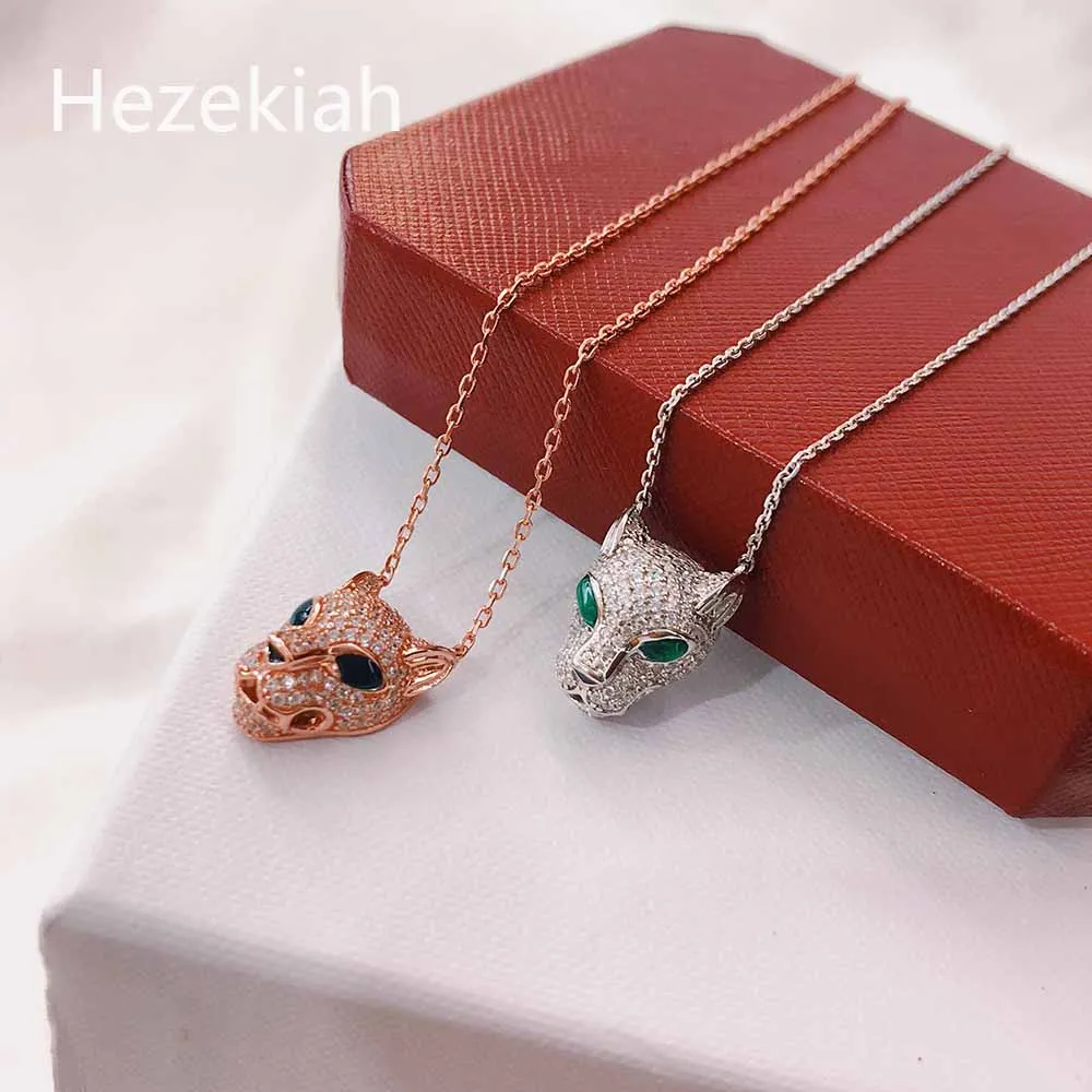 Hezekiah S925 Серебряное ожерелье с леопардом высокое качество роскошное женское ожерелье модное танцевальное вечернее ожерелье Гепард