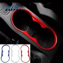 Автостайлинг внутреннее покрытие: нержавеющая сталь наклейки крышка держатель стакана воды панель украшение отделка для Ford Focus 2 MK2 Fiesta 2009-16