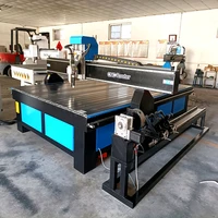 CNC Plasma Router Metal Cutting Wood Engraving Tool Double Tables Machinery CNC Router For Iron Aluminum Galvanized Sheet 1