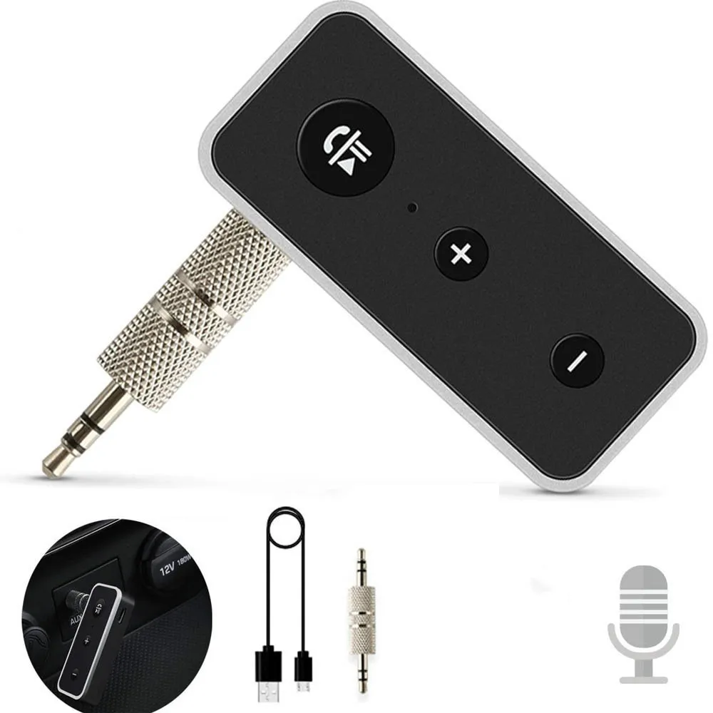 2 in 1 Wireless Receiver Transmitter Adapter 3.5mm Jack For Car Music
