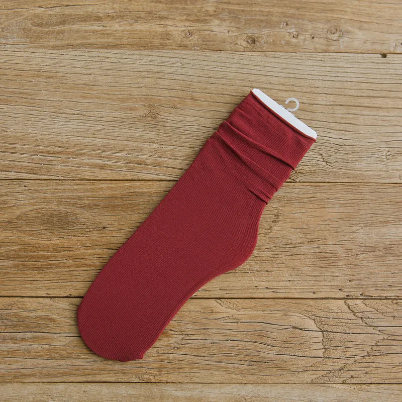 10Pairs Thin section socks woman Japanese piles of colored velvet women long tube socks wholesale - Цвет: 6