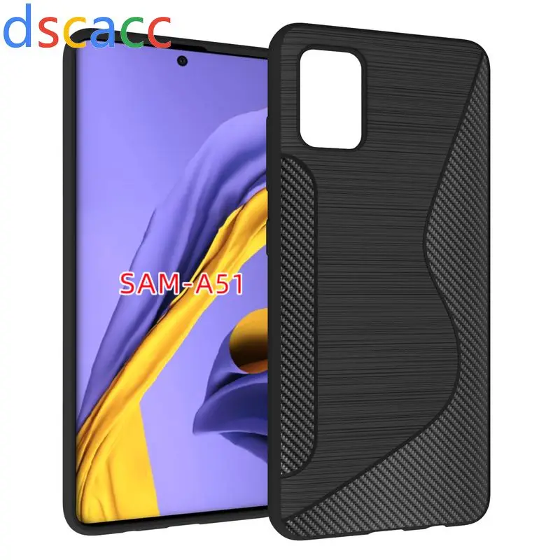 DSCACC S line TPU чехол для Samsung S10e S10 Plus M30 Galaxy A51 A40 A50 A70 A20E A6S A9s A9 Star Pro A7 J6 PLUS 100 шт.|Бамперы| |