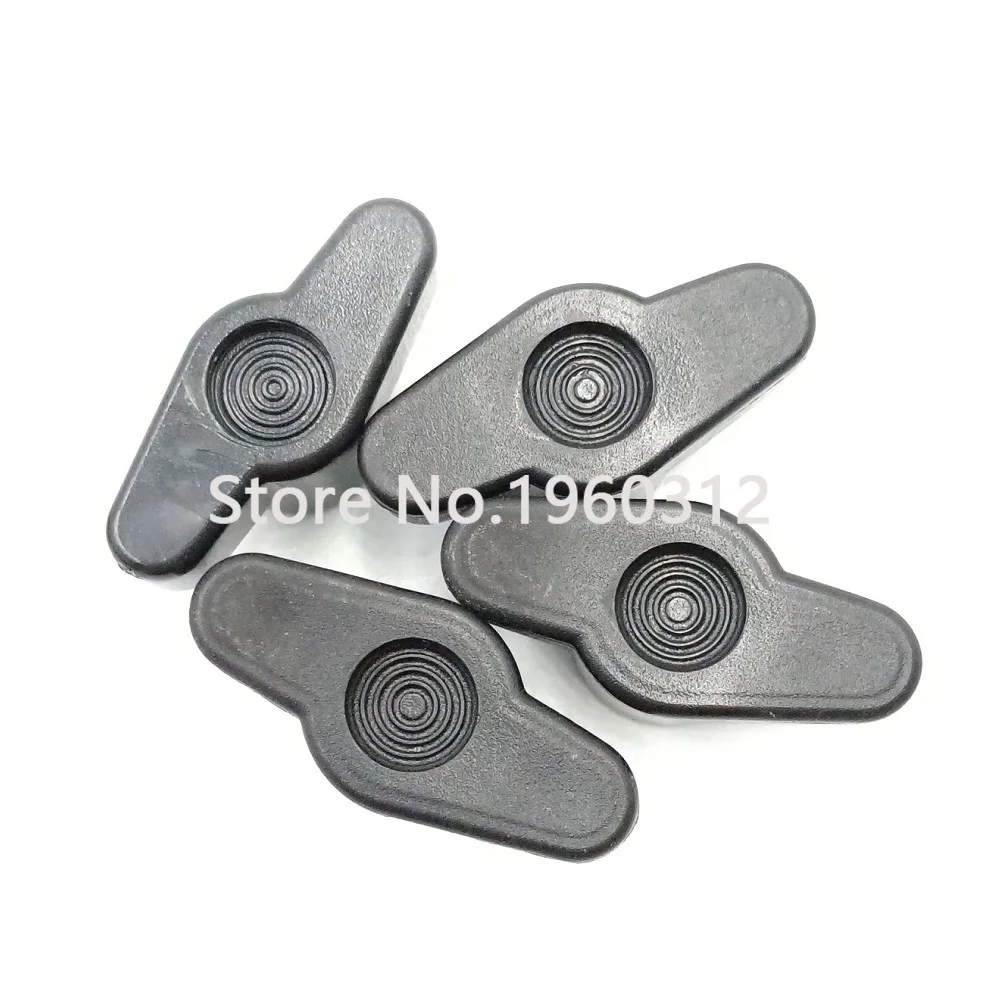 M4 M5 M6 M8 35#Head Diameter Plum Bakelite Hand Tighten Nuts / Butterfly Plastic Head Hand Knob Nut Through hole/Blind hole 5pcs