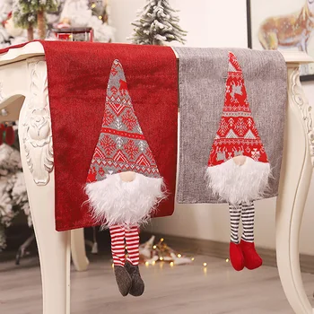 

Santa Gnome Table Runner Kitchen Table Cloth for Xmas Holidays Decoration Table Linens Table Flag for Xmas Dinner Party Supplies