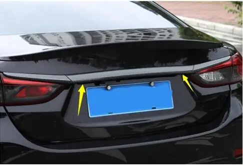 Для Mazda 6 ATENZA Модифицированная отделка багажника полосы задней двери отделка яркая - Цвет: Армейский зеленый