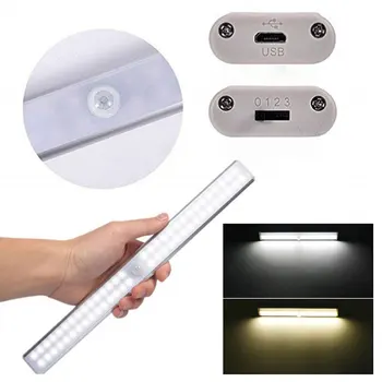 

LED Rechargeable Motion Sensor Cabinet Light For Kitchen PIR Motion Sensor Aluminum Wall Lamp Corridor Closet Indoor Lighting