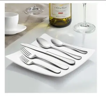 

20-Piece Silverware Flatware Cutlery Set, Stainless Steel Utensils Service for 4, Include Knife/Fork/Spoon, Dishwasher Safe