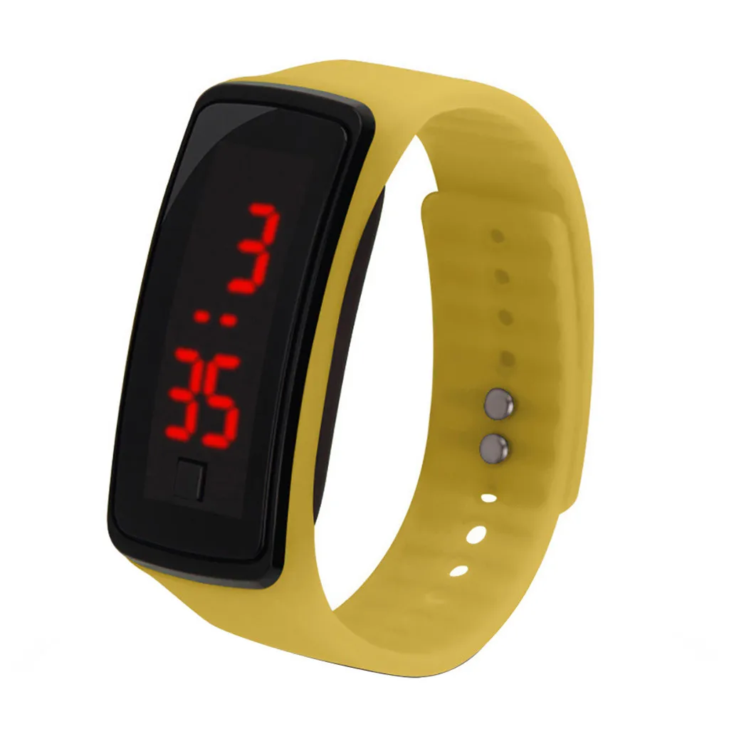 Светодиодный браслет для женщин и мужчин, часы второго поколения для студентов, спортивные силиконовые электронные часы Relgio esportivo Reloj deportivo - Цвет: F