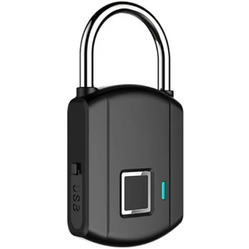 

Fingerprint Padlock IP65 Waterproof Smart Padlock Security Biometric Padlock Thumbprint Locks for Outdoor/Gym Locker