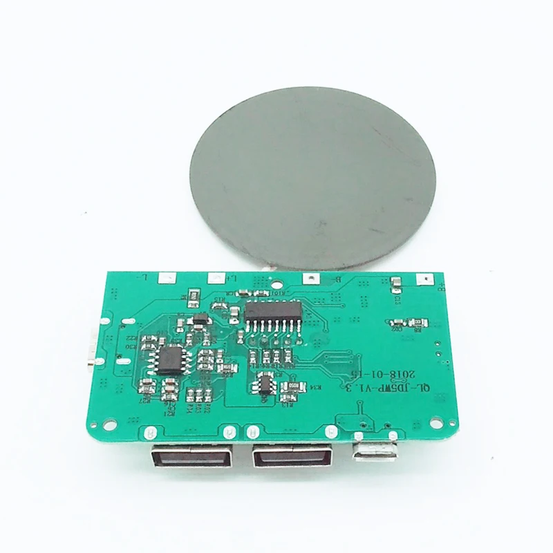 Qi Wireless Charger PCBA Circuit Board Power Bank Charger Module Coil Wireless Charging Micro Type-C USB Port Electric DIY KIT