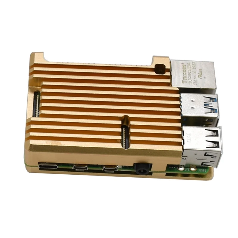 Для Raspberry Pi 4 Модель B защитный чехол из алюминиевого сплава/пассивный охлаждающий корпус металлический корпус тепловыделение для Pi 4