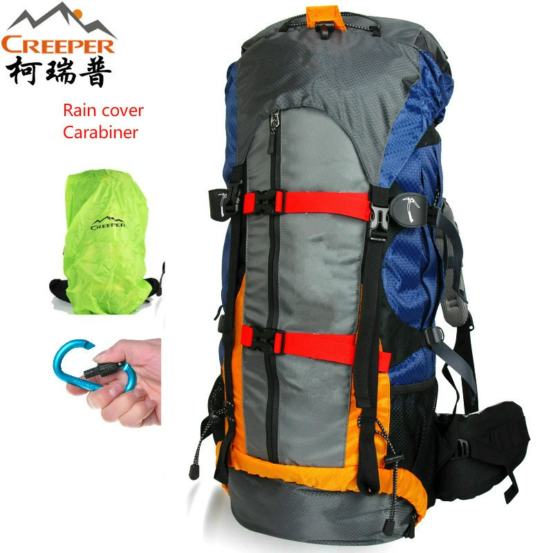 Creeper mochilas de escalada al aire libre para hombre, bolsa impermeable de nailon para viaje, deporte, montañismo, senderismo, cremallera, 60 + 5L, oferta|hot sale|hiking climbing - AliExpress
