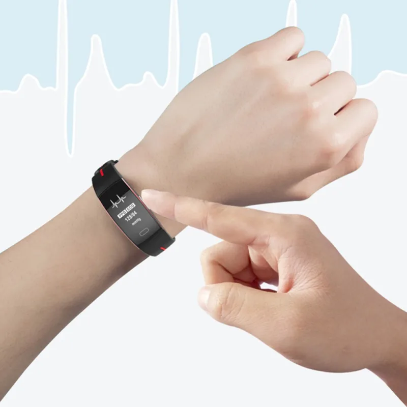 Smart Bracelet ECG Blood Pressure Exercise Heart Rate Monitoring Tracker for IOS /Android Smart Band