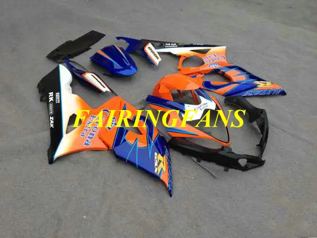 Литьевая форма для мотоцикла обтекатель для GSXR1000 K5 05 06 GSXR 1000 2005 2006 Оранжевый Синий Обтекатели Кузов+ подарки SB53