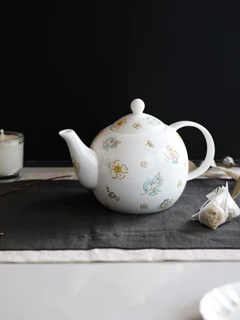 

Creative office small flower afternoon tea 4 person suit, household bone china coffee cup plate tea cup