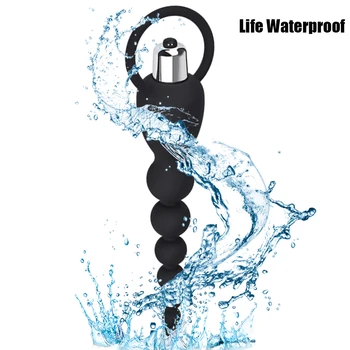 Long Anal Bead Vibrator Butt Plug Prostate Massager Sex Toys for Women Men Masturbation Dildo Vibrator Clitoris Stimulator 3