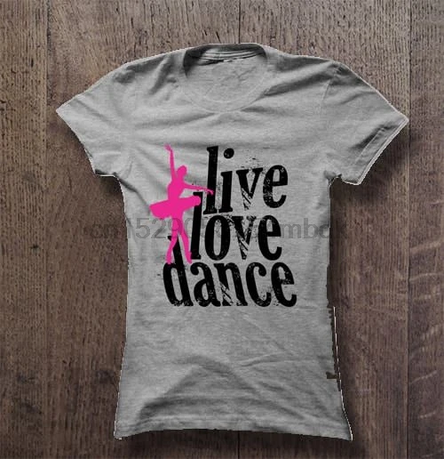Мужская футболка Live Love Dance новая версия женская | одежда
