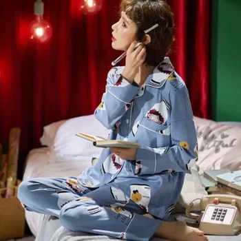 

New 2pcs Satin Pajamas Set Silk Pajamas For Women Pyjamas Solid Sleepwear Sexy Pijamas Girls Casual Embroidery Letter Homewear