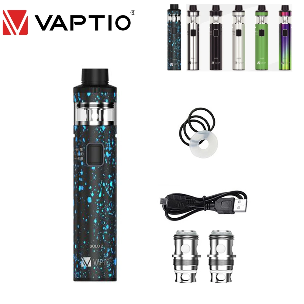 Kit de iniciación de vapeo Solo 2, batería de 3000mAh, 2,0/4,0 ml, vaporizador de cigarrillo electrónico de estilo todo en uno