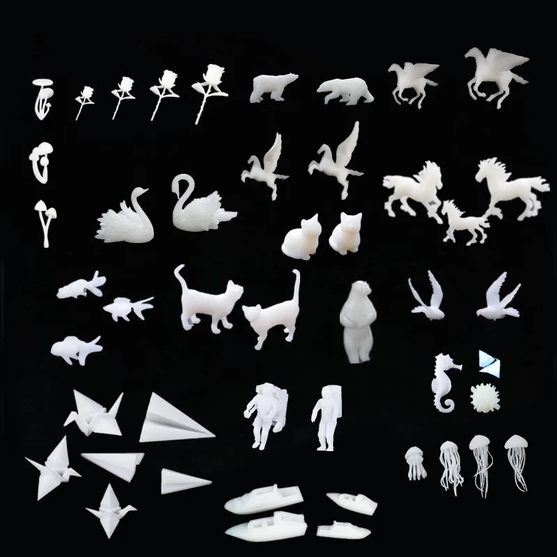 

Mixed 3D Micro Jellyfish Landscape Mini Animals DIY Craft Handmade Resin Jewelry UV Epoxy Jewerly Filling Molds Mini Figurines