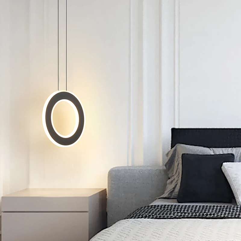

Modern Bedroom bedside Hanging Chandelier lights minimalist creative personality Pendant Chandelier for bar cafe restaurant