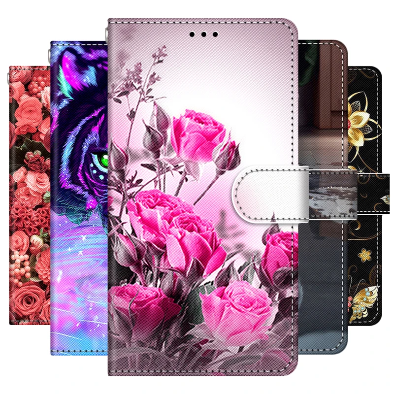 Кожаный чехол-книжка для Sony Xperia 10 мультяшный чехол L2 чехол-бумажник бампер L3