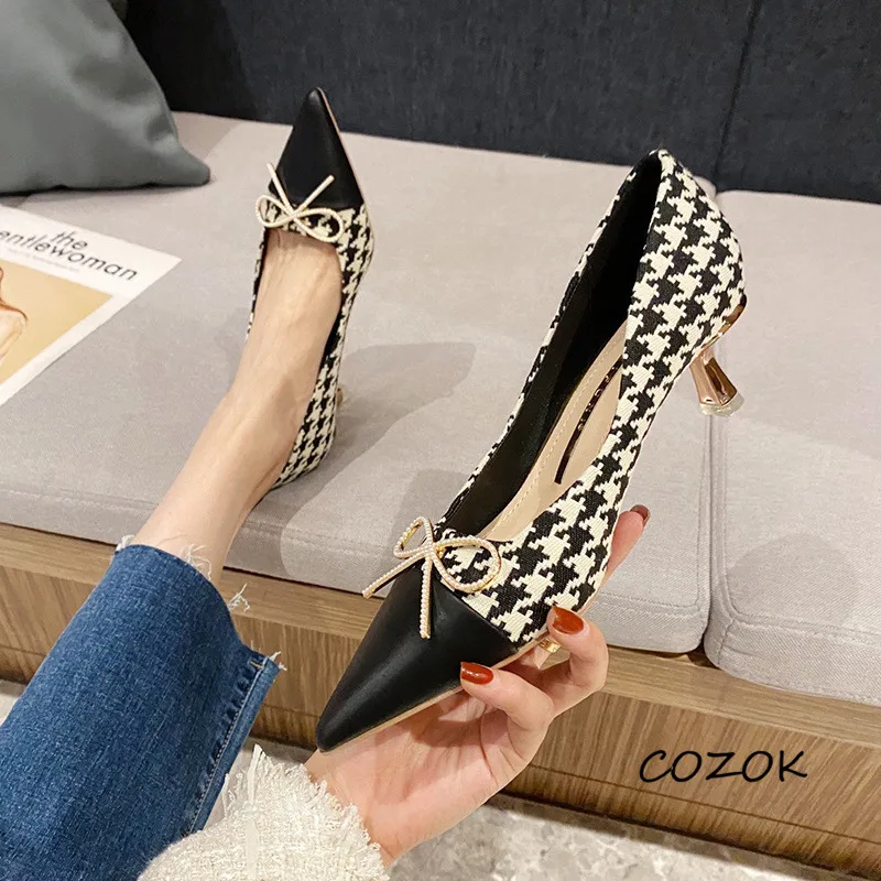

Winter Heels Women OL Elegant Fur Luxury Party Shoes for Women Casual High Heels Women
