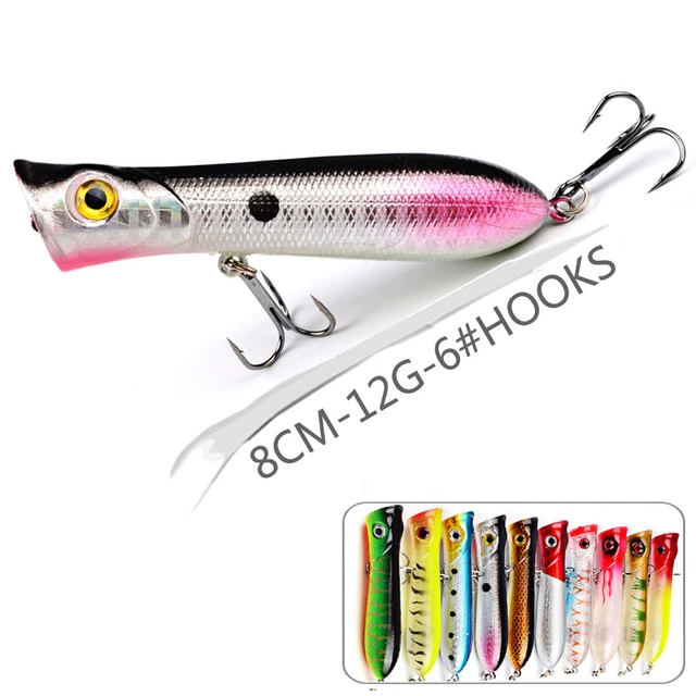 1PCS Popper Crankbaits Fishing Lure/Accessories/Tackle Top Water Abs  Plastic Sea Bass Artificial Bait Hard